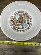 VTG 1989 Spring’s Fancy Ham Cheese Pie Plate With Recipe Watkins Country Kids picture