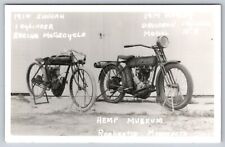 1914 INDIAN I GYLINDER RACING MOTORCYCLE Postcard picture