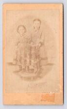 c1860s~Cleveland Ohio OH~Blush Cheeked Sisters~CDV Antique Photo Portrait picture