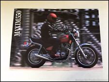 1983 Yamaha Maxim 550 Motorcycle Bike Vintage Dealer Sales Brochure Folder picture
