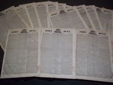 1825 JOHN BULL LONDON NEWSPAPER LOT OF 34 DIFFERENT VOLUME 5 ISSUES - NP 1503 picture