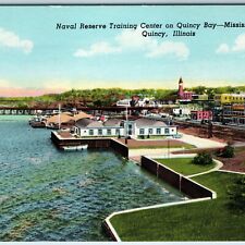 1950 Quincy, IL Naval Reserve Training Center Mississippi River Bay Railway A219 picture