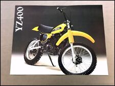 1978 Yamaha YZ400 Motorcycle Dirt Bike Vintage Sales Brochure Folder picture