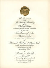Invitation For Lincoln Tomb Ceremony - Presidential picture