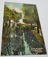 1914 Duluth Minnesota The Lagoon Cascade Park Color Lithograph Postcard picture