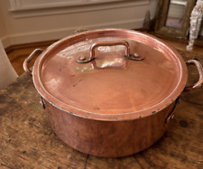 ANTIQUE French Copper “Fait Tous”Dutch Oven,RABBIT HILL Restored picture