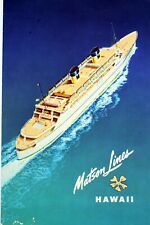 Vintage 1956 MATSON LINES HAWAII S S Lurline Souvenir Passenger List 14