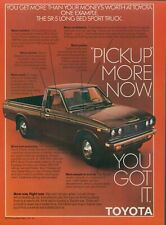 1978 Toyota SR5 Long Bed Sport Truck Pickup More Right Now Vintage Print Ad SI2 picture