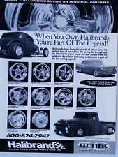Halibrand Mag Wheels 1957 Chevy Vintage 1992 Original Print Ad 8x11