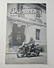 Harley-Davidson Enthusiast A Magazine For Motorcyclists March 1936 Vintage picture