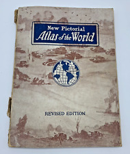 Vintage New Pictorial Atlas of the World Dated 1941 Census Edition Softcover picture