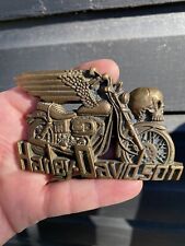 Vintage Rare Harley Davidson Belt Buckle Brass Baron Retro original ￼ picture