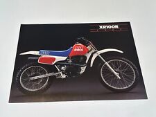 Original 1987 Honda XR100R Motorcycle Dealer Sales Brochure picture