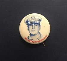 Vintage 1960's MacARTHUR FOR AMERICA Pinback Button picture
