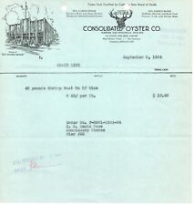 1934 Billhead Consolidated Oyster Company of San Francisco to Grace Steamship picture