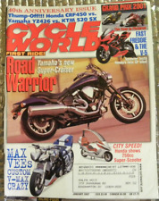 Cycle World Magazine January 2002 Yamaha's New Super Cruiser Road Warrior picture