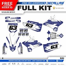 YAMAHA YZ 125 YZ 250 2015 2016 2018 2021 MX Graphics Decals Stickers Decallab picture