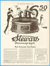 1916 Stewart Table Phonograph Vintage Print Ad Now Everyone Can Dance Chicago IL picture