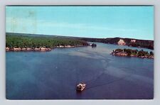 Huron National Forest MI-Michigan, River Queen, Au Sable, Vintage c1963 Postcard picture