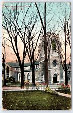 Bangor, ME, Third Congregational Church, Religious Antique Vintage 1908 Postcard picture