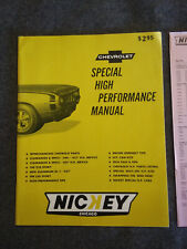 1969 NICKEY Chevrolet Chicago Special High Performance Manual Book 396 427 ZL-1 picture