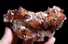 238g Natural Red Hexagon Calcite Mineral Specimen/ Hubei China picture