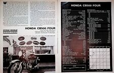 1971 Honda CB500 Four - 5-Page Vintage Motorcycle Road Test Article picture