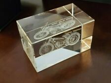 BMW Racing Motorcycles Gift Set - Glass Paperweight, Hardback Book, Notepad picture