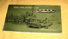 Vintage 1961 Ford Instruction Book,Owner's Manual,Driver's Handbook,Polaraire picture