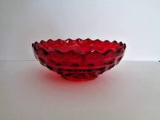 LARGE FOSTORIA AMERICAN RUBY RED GLASS 10 1/2