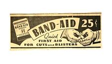 Vintage 1941 Band-Aid Ad Newspaper Clipping Ephemera picture