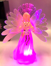 Christmas Angel musical lighted coloring wing Tabletop decorations Figurine 5