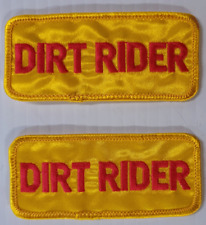 DIRT RIDER DIRTBIKE ATV OFF ROAD PATCHES 2x picture