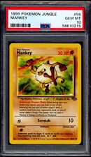 PSA 10 Mankey 1999 Pokemon Card 55/64 Jungle picture