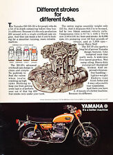 1971 Yamaha XS-1B Motorcycle Classic Advertisement Print Art Ad picture