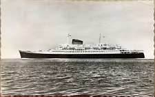 1961 Postcard Compagnie General Transatlantique French Line Flandre Ship + Stamp picture