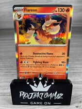 Flareon 136/165 Rare Holo Card Scarlet Violet 151 Pokemon Trading Card Game picture