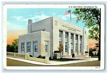 c1940's U.S Post Office Street View Stroudsburg Pennsylvania PA Vintage Postcard picture