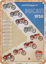 METAL SIGN - 1958 Ducati Motoleggere Vintage Ad 2 picture