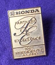 Honda Partners In Excellence Circa 1997 Presidents Award Metal Pinback picture