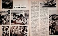 1964 Honda CR-110 - 2-Page Vintage Motorcycle Article picture
