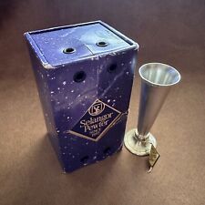 BOXED NEW OLD STOCK VINTAGE ROYAL SELANGOR PEWTER DECORATIVE 10CM VASE picture