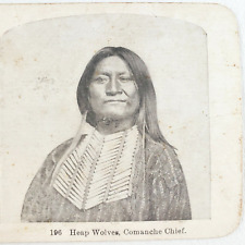 Indigenous American Comanche Woman Stereoview c1905 Indian Chief Native C1000 picture
