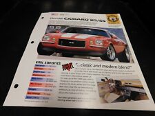 1971 Chevrolet Camaro RS SS Spec Sheet Brochure Photo Poster  picture
