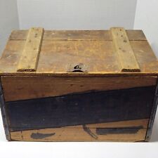 Vintage 1934 ABC Wooden Crate Box w/ Lid St Louis American Brewing Co picture