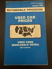 Vintage -Summer 1966 - AUTOMOBILE PRICEBOOK - USED CAR PRICES - Wholesale/Retail picture