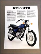 1980 Kawasaki KZ250LTD KZ250 LTD Motorcycle Bike Vintage Sales Brochure Folder picture