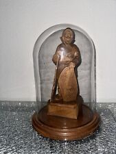 Vintage Paul Emile Caron Hand Carved Figurine Trapper picture