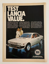 1978 Lancia Coupe Print Ad Original Test Lancia Value Intelligent Alternative picture