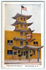 c1960s Penton's Pekin Restaurant Interior American-Chinese Buffalo NY Postcard picture